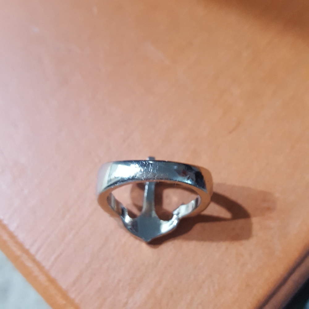 Anchor Rhinestone Ring - Picture 3 of 3